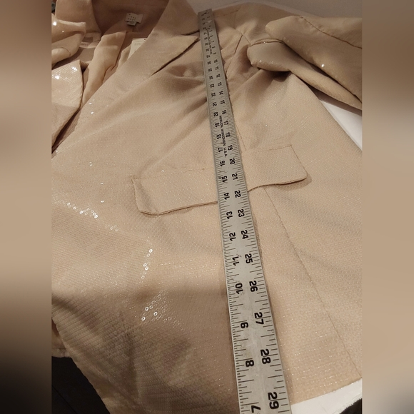 A New Day Beige Sequin Blazer & Maxi Dress XXL - Picture 7 of 15